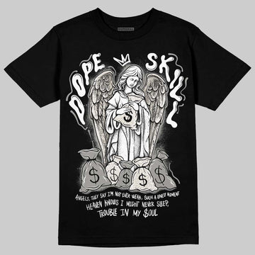 Jordan 3 Retro Pure Money DopeSkill T-Shirt Angels Graphic Streetwear - Black