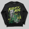 Green Sneakers DopeSkill Long Sleeve T-Shirt Keepin' It Real Graphic Streetwear - Black