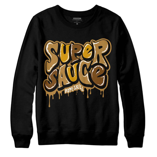 Jordan 13 Wheat 2023 DopeSkill Sweatshirt Super Sauce Graphic Streetwear - Black