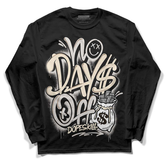 Jordan 5 SE “Sail” DopeSkill Long Sleeve T-Shirt No Days Off Graphic Streetwear - Black