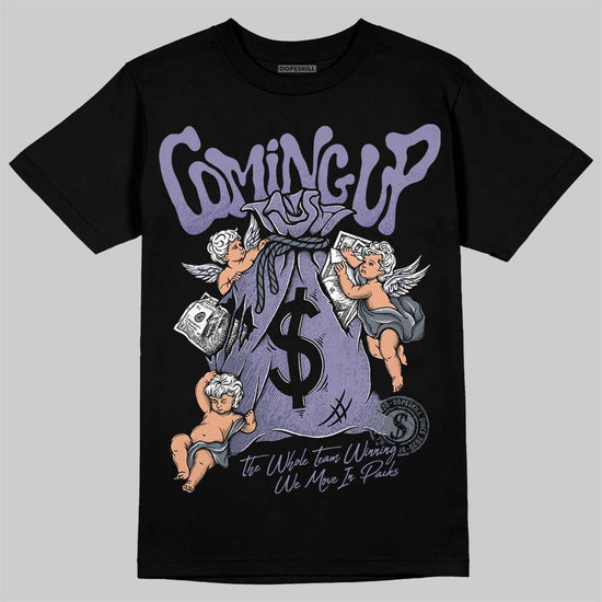 Jordan 5 Retro Low Indigo Haze DopeSkill T-Shirt Money Bag Coming Up Graphic Streetwear - Black