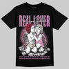 Jordan 1 Low “Pink Pack” DopeSkill T-Shirt Real Lover Graphic Streetwear - Black