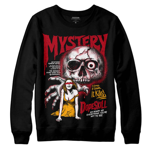 Jordan 7 Retro Cardinal DopeSkill Sweatshirt Mystery Ghostly Grasp Graphic Streetwear - Black