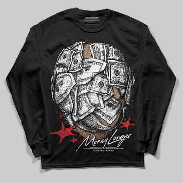 Dunk Low Panda White Black DopeSkill Long Sleeve T-Shirt Money Longer Graphic Streetwear - Black