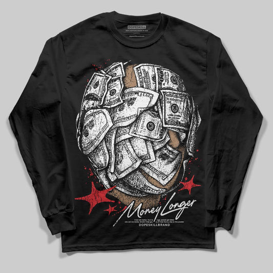 Dunk Low Panda White Black DopeSkill Long Sleeve T-Shirt Money Longer Graphic Streetwear - Black