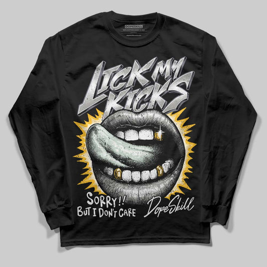 Jordan 1 Retro Low OG Year of the Snake (2025) DopeSkill Long Sleeve T-Shirt Lick My Kicks Graphic Streetwear - Black