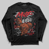 Red Sneakers DopeSkill Long Sleeve T-Shirt MILF Graphic Streetwear - Black