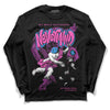 Jordan 4 GS “Hyper Violet” DopeSkill Long Sleeve T-Shirt Nevermind Graphic Streetwear - Black