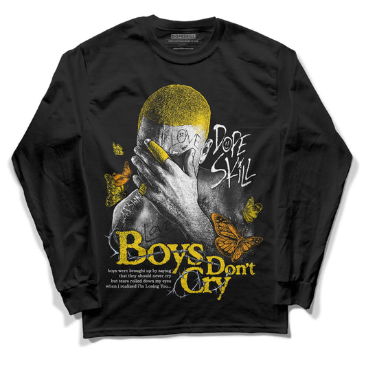 Jordan 6 “Yellow Ochre” DopeSkill Long Sleeve T-Shirt Boys Don't Cry Graphic Streetwear - Black