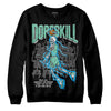 Jordan 1 High OG Green Glow DopeSkill Sweatshirt Thunder Dunk Graphic Streetwear - Black