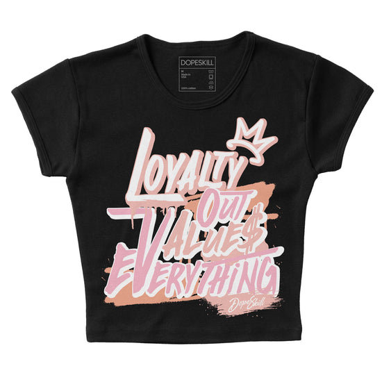 Jordan 11 Low “Legend Pink” DopeSkill Women's Crop Top LOVE Graphic Streetwear - Black