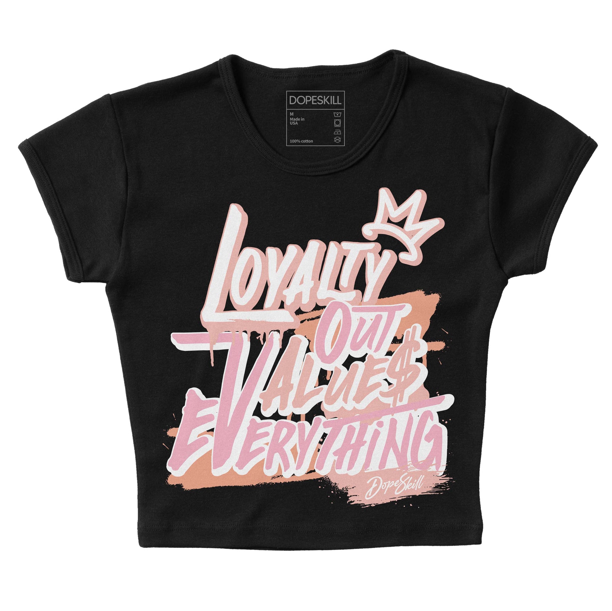 Jordan 11 Low “Legend Pink” DopeSkill Women's Crop Top LOVE Graphic Streetwear - Black