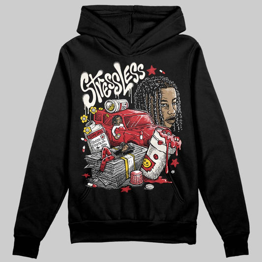 Jordan 4 “Flight Club” DopeSkill Hoodie Sweatshirt Stressless Graphic Streetwear - Black