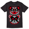 AJ 4 Bred DopeSkill T-Shirt Leather Bear Graphic