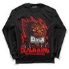 Jordan 1 Retro High OG "Satin Bred" DopeSkill Long Sleeve T-Shirt Black King Graphic Streetwear - Black