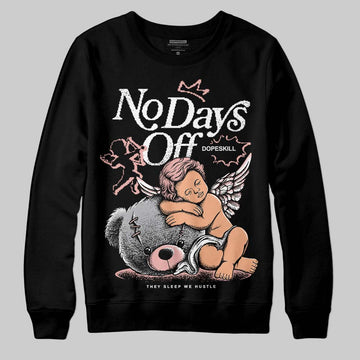 Jordan 1 Low OG “Rust Pink” DopeSkill Sweatshirt New No Days Off Graphic Streetwear - Black