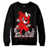 Jordan 1 Retro High OG "Satin Bred" DopeSkill Sweatshirt MOMM Bear Graphic Streetwear - Black