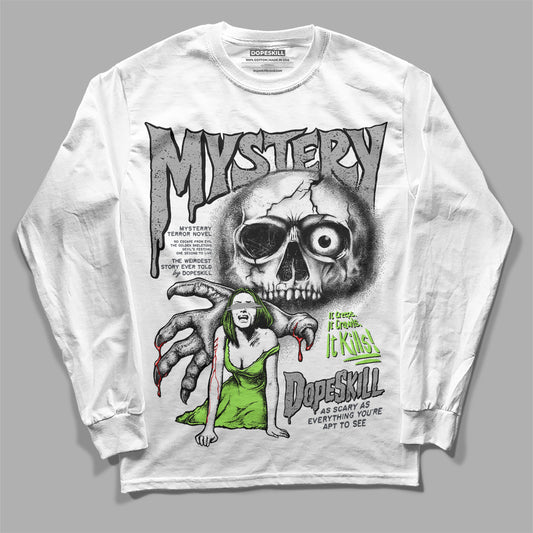 Jordan 5 Green Bean DopeSkill Long Sleeve T-Shirt Mystery Ghostly Grasp Graphic Streetwear - White 