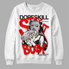  Jordan 2 Retro "Black Cement" DopeSkill Sweatshirt Stay It Busy Graphic Streetwear - WHite 