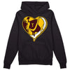 Dunk Yellow Bordeaux DopeSkill Hoodie Sweatshirt Heart Jordan Graphic Streetwear - Black