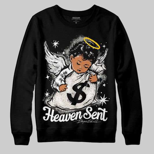 Jordan 3 Retro Pure Money DopeSkill Sweatshirt Heaven Sent Graphic Streetwear - Black