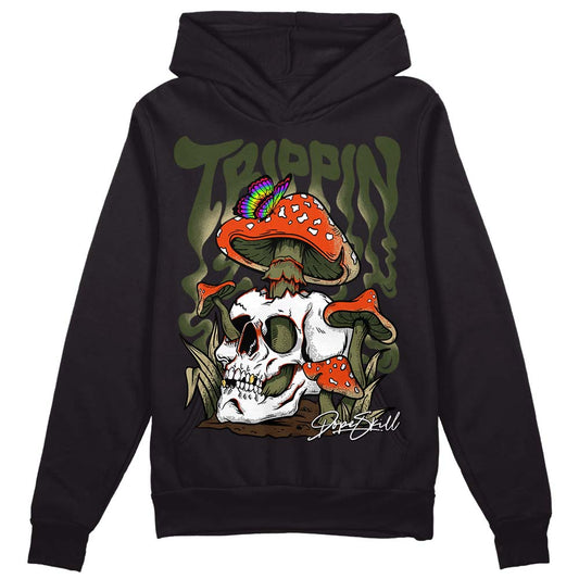 Olive Sneakers DopeSkill Hoodie Sweatshirt Trippin Graphic Streetwear - Black