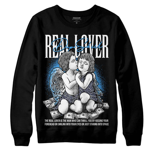 Jordan Spiz’ike Low “White/Obsidian” DopeSkill Sweatshirt Real Lover Graphic Streetwear - Black