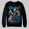 Jordan 4 Denim “Worn Blue” DopeSkill Sweatshirt Broken Bones Graphic Streetwear - Black