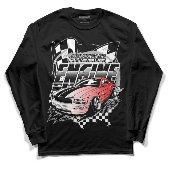 Jordan 1 Low OG “Shadow” DopeSkill Long Sleeve T-Shirt ENGINE Tshirt Graphic Streetwear - Black