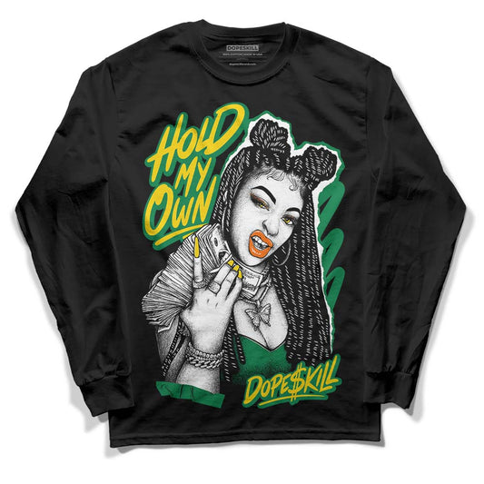 Green Sneakers DopeSkill Long Sleeve T-Shirt New H.M.O Graphic Streetwear - Black