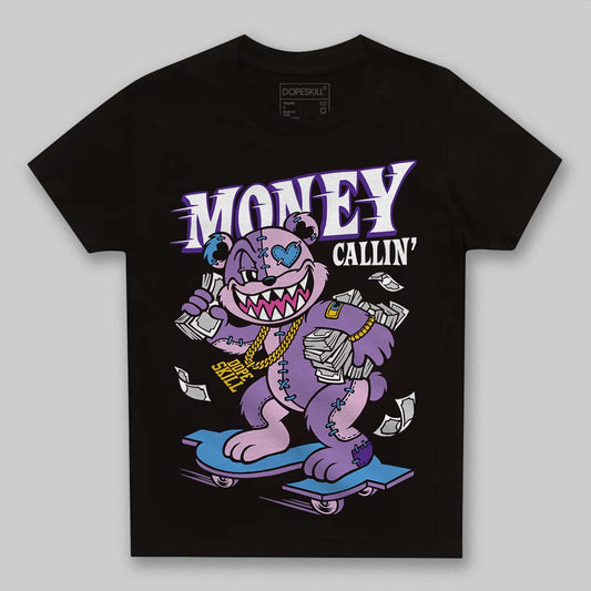 PURPLE Sneakers DopeSkill Toddler Kids T-shirt Money Callin' Graphic Streetwear - black