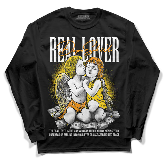 Jordan 6 “Yellow Ochre” DopeSkill Long Sleeve T-Shirt Real Lover Graphic Streetwear - Black