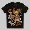 Jordan 1 High OG Black Metallic Gold DopeSkill Toddler Kids T-shirt No Risk No Story Graphic Streetwear - Black