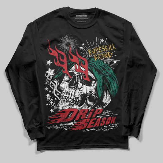 Jordan 3 Mexico 'El Vuelo' DopeSkill T-Shirt Long Sleeve T-Shirt Drip Season Graphic Streetwear - Black