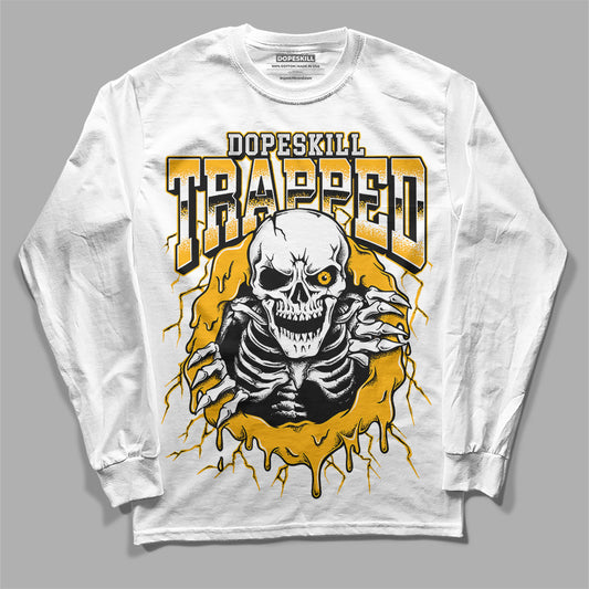 Dunk Low Championship Goldenrod DopeSkill Long Sleeve T-Shirt Trapped Halloween Graphic Streetwear - White 