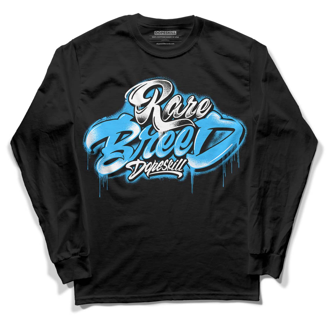 Jordan 1 High Retro OG “University Blue” DopeSkill Long Sleeve T-Shirt Rare Breed Type Graphic Streetwear - Black