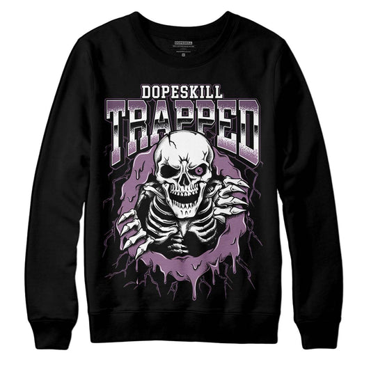 Jordan 2 “Mauve/Off-Noir” DopeSkill Sweatshirt Trapped Halloween Graphic Streetwear - Black