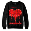 Jordan 1 Retro High OG "Satin Bred" DopeSkill Sweatshirt Juneteenth Heart Graphic Streetwear - Black