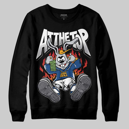 Jordan 9 Retro 'Flint Grey' 2026 DopeSkill Sweatshirt At The Top Graphic Streetwear - Black