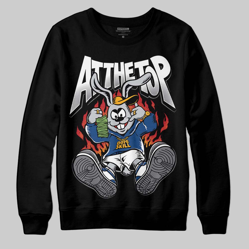 Jordan 9 Retro 'Flint Grey' 2026 DopeSkill Sweatshirt At The Top Graphic Streetwear - Black