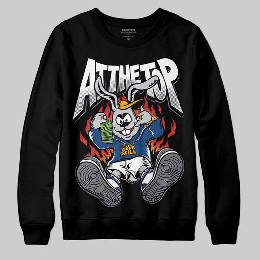 Jordan 9 Retro 'Flint Grey' 2026 DopeSkill Sweatshirt At The Top Graphic Streetwear - Black
