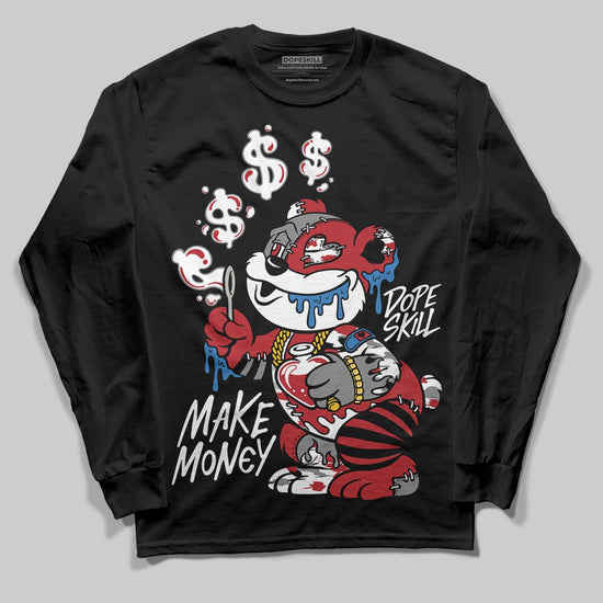 Jordan 8 Retro Bugs Bunny (2025) DopeSkill Long Sleeve T-Shirt Make Money Graphic Streetwear - Black