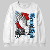 Travis Scott x Jordan 4 Retro 'Cactus Jack' DopeSkill Sweatshirt Trust God Graphic Streetwear - White