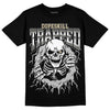 Jordan 4 Retro SE Craft Photon Dust DopeSkill T-Shirt Trapped Halloween Graphic Streetwear - Black 