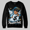 Jordan 4 Denim “Worn Blue” DopeSkill Sweatshirt Heaven Sent Graphic Streetwear - Black