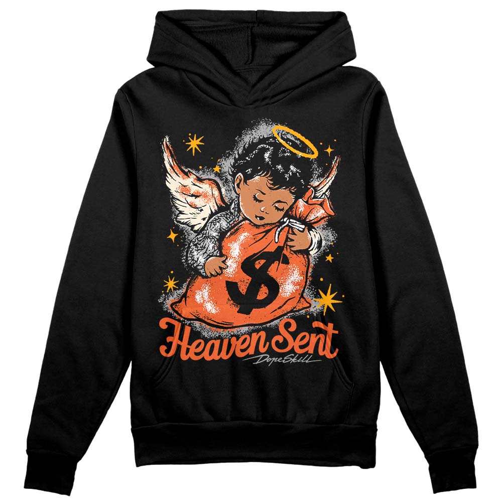 Jordan 3 Georgia Peach DopeSkill Hoodie Sweatshirt Heaven Sent Graphic Streetwear - Black