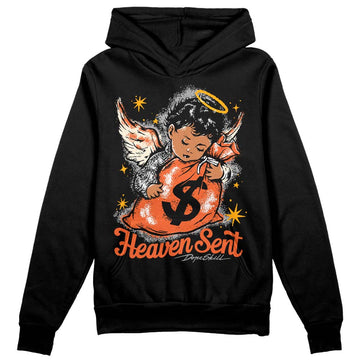 Jordan 3 Georgia Peach DopeSkill Hoodie Sweatshirt Heaven Sent Graphic Streetwear - Black