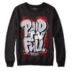 Jordan 2 Retro "Black Cement" DopeSkill Sweatshirt New Paid In Full Graphic Streetwear - Black