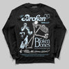 Vans Knu Stack Vintage Satin Dream Blue DopeSkill Long Sleeve T-Shirt Broken Bones Graphic Streetwear - Black