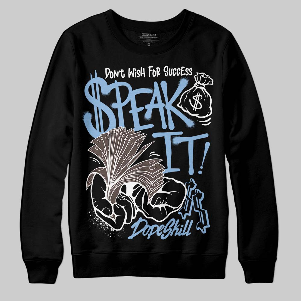Adidas Handball Spezial ‘Light Blue’ DopeSkill Sweatshirt Speak It Graphic Streetwear - Black